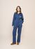 Combinaison worker en coton bio | bleu "ella herringbone boilersuit blue" - Nudie Jeans