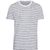 T-shirt rayé blanc et noir en coton bio - alder
