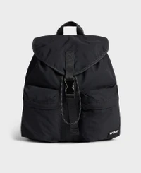 Sac à dos en matière recyclée déperlante | noir "midnight backpack"