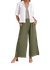 Pantalon ample en lin | vert forêt "hazel four leaf clover"