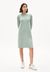 Robe pull en tricot vert menthe en coton bio - friadaa lint