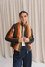 Veste en coton bio | rayée "burnley blanket ceci jacket - multicolor" - Thinking Mu