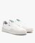 Baskets en cuir certifié | blanc+bleu "brocard b" - Le Formier