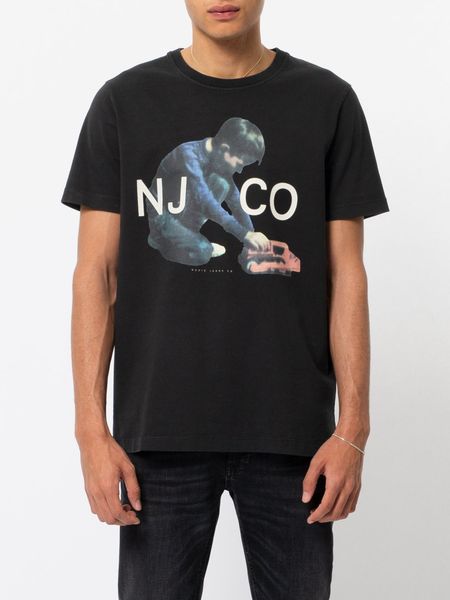 T-shirt noir en coton bio - roy logo boy