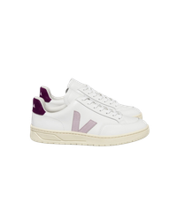 V-12 leather extra white parme magenta