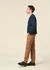 Chino en sergé de coton bio | camel  "chuck regular chino twill pants tuffet" - Knowledge Cotton Apparel