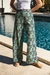Pantalon ample en coton bio et ecovero | multicolore "spring wide leg pant beige white" - Brava Fabrics