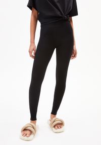 Legging noir en coton bio - faribaa logo black