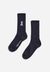 Chaussettes marines en coton bio et polyamide recyclé - saamu depth navy