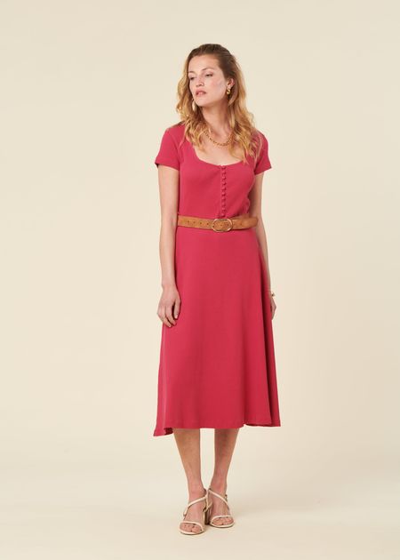 Robe jane fuchsia - Bonjour Demain