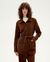 Veste velours en coton bio | marron "chocolate corduroy taylor jacket"
