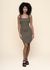 Robe courte en coton bio | kaki "talmine - dark olive"