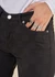 Jean jacquard noir en coton bio - susan jeans 14956 black od check - Samsoe Samsoe