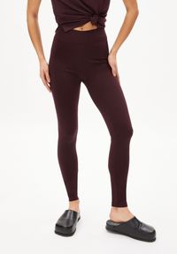 Legging prune en coton bio - faribaa fudge