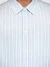 Chemise en coton bio | rayée bleue et blanche "loose striped slub canvas shirt blue stripe" - Knowledge Cotton Apparel
