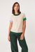 Top maille en coton bio | écru "arhan" - SKFK
