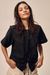 Blouse en lin | noir "rita - noir" - Nitah
