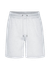 Short de jogging en coton bio | blanc "snow melange"