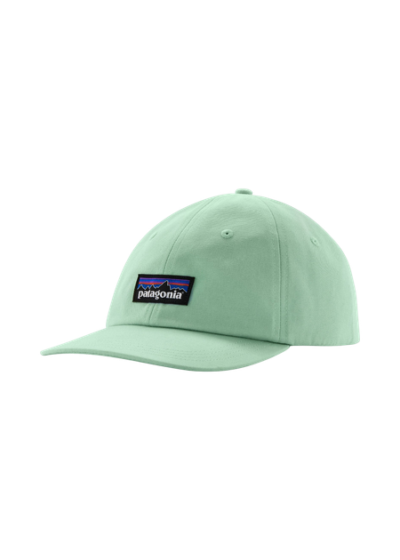 Casquette en coton bio et matière recyclée | turquoise "p-6 label trad cap - rinsed green"