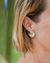 Boucles d'oreilles feuilles de centella - argent recyclé - Elle & Sens