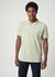 Polo droit vert clair en coton bio - basic badge polo swamp