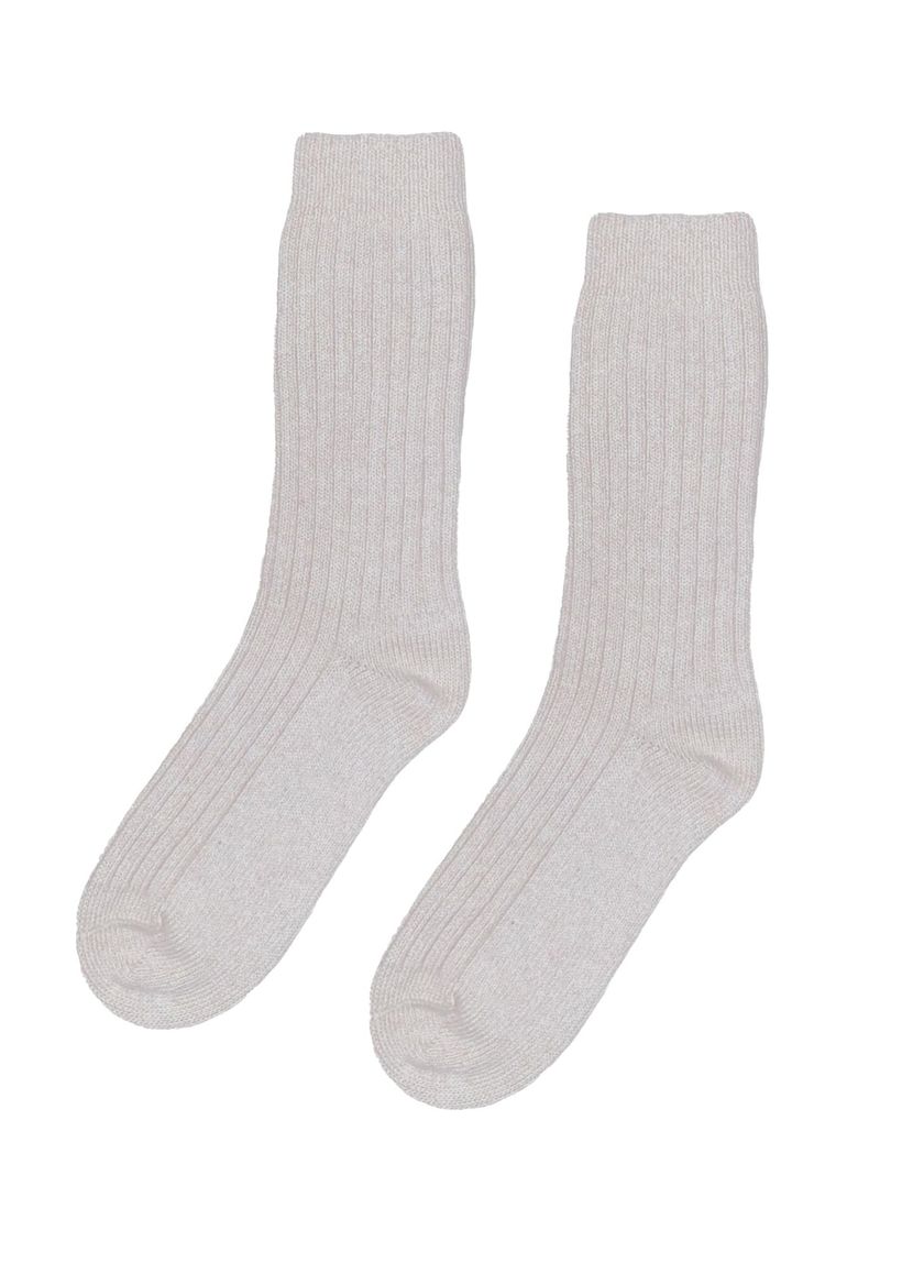 Chaussettes en laine mérinos recyclée | gris "heather grey" - Colorful Standard