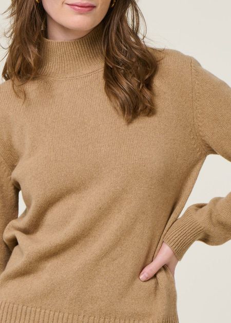 Pull en cachemire recyclé | beige "ada - beige sughero" - Rifò