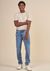 Jean slim en coton bio | bleu clair "lean dean lost orange" - Nudie Jeans