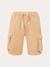 Short cargo beige en coton bio - sweat shorts safari - Knowledge Cotton Apparel