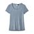T-shirt bleu en lin et polyester recyclé - mount airy scoop
