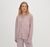 Haut pyjama en coton bio et tencel | rayé rose "core sleep shirt - pink stripe"