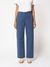Pantalon ample style bleu de travail en coton bio - willa pants twill blue
