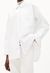 Chemise longue blanche en coton bio - ealgaa white