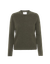 Pull olive en laine mérinos recyclée - dusty olive