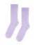 Chaussettes hautes lilas en coton bio - soft lavender