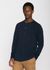 T-shirt manches longues en coton bio | marine "bo long sleeve henley total eclipse"