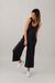 Combinaison noire en coton recyclé et tencel - w's kamala jumpsuit ink black