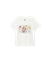 T-shirt imprimé en coton bio | blanc à motifs "feuz day ida t-shirt snow white" - Thinking Mu