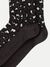Chaussette haute noir léopard - olsson leopard black - Nudie Jeans