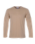 T-shirt manches longues beige en coton bio - desert khaki