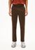 Pantalon chino en coton bio et recyclé | marron "alvaaro premium earth"