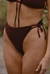 Bas de maillot culotte en polyamide recyclé | marron "rita - brown" - Nénés Paris