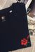 T-shirt marine brodé en coton bio - hibiscus homme