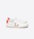Baskets esplar canva white babe orange fluo
