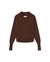 Pull col v en laine recyclée | marron "brown trash sheena knitted sweater"