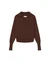 Pull col v en laine recyclée | marron "brown trash sheena knitted sweater"