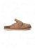 Sabots en cuir suède certifié | beige "izar velour almond" - Genuins