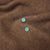 Boucles d'oreilles en argent | pierre en chrysoprase "small earrings sterling silver" - Kamena