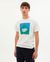 T-shirt imprimé en coton bio - horizon t-shirt snow white - Thinking Mu