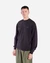 Sweat en coton biologique | noir "sweat flora noir carbone - carbon black" - Olow